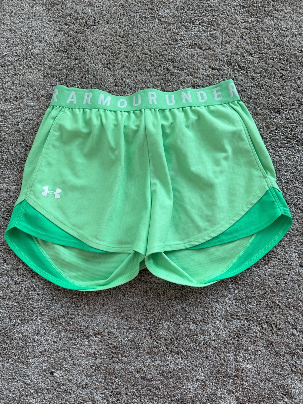 Under Armour Light Mint Green Women's Athletic Shorts